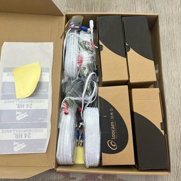 Loocam 4PK 1080p HD-TVI Security Cameras Outdoor, 100ft Day Night Vision - Picture 9 of 14